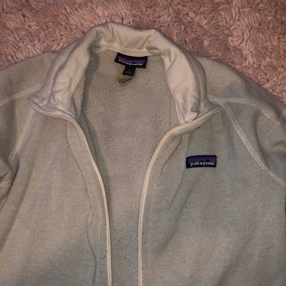 cream Patagonia jacket